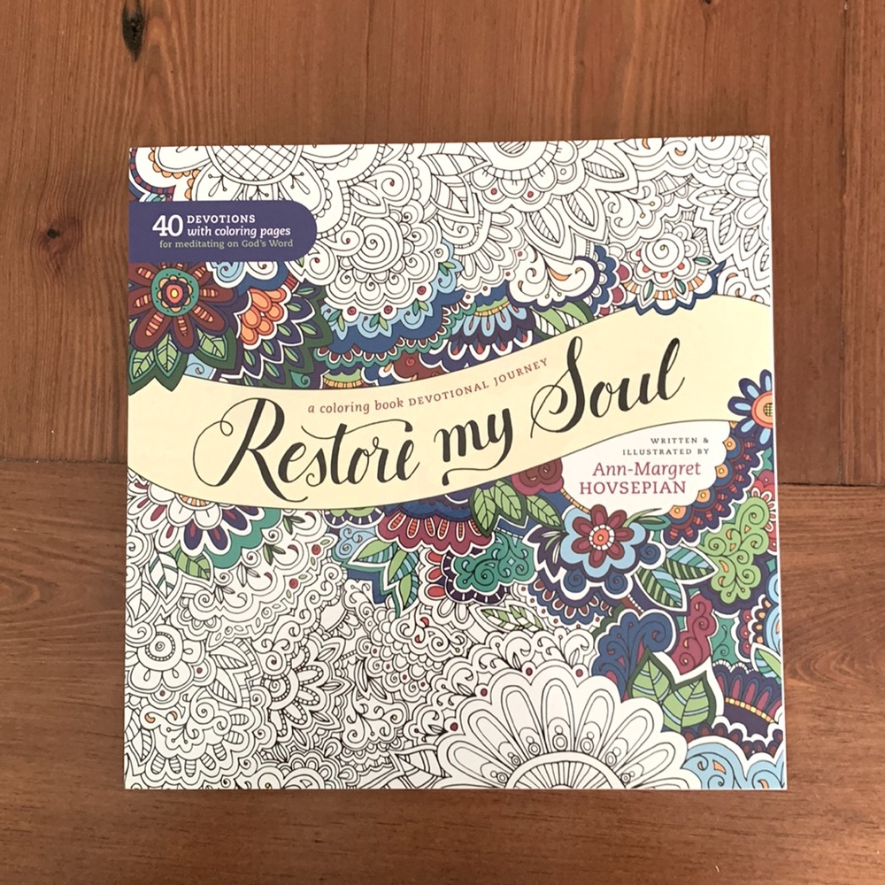 Restore My Soul coloring book devotional.